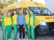 Новый автобус для спортивной школы поселка Виноградного!