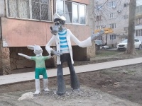 На улице Стахановской в Анапе герои мультфильмов заиграли красками