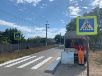 В Анапском районе возле соцобъектов обновили разметку и дорожные знаки