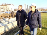 Вице-губернатор проинспектировал строительство тренировочных площадок в Анапском районе