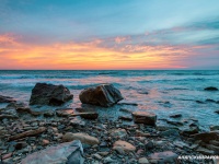 Черное море Анапы на закате, 12.2.19 (фото)