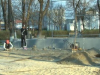 В Гостагаевской ремонтируют уличную сцену!