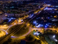 Ночной Симферополь, фото с воздуха