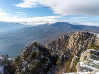 Зимний Крым на горе Демерджи и в Долине привидений