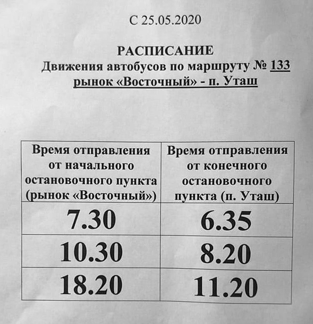 Маршрут автобуса 133. Расписание автобусов Анапа Юровка.