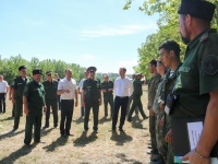 Губернатор Кубани посетил казачьи военно-полевые сборы в хуторе Чекон